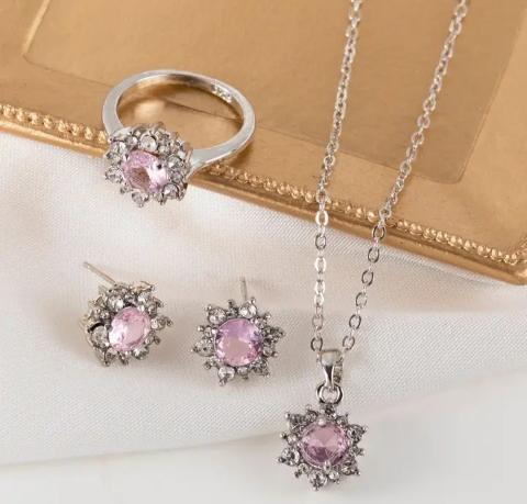 Women's Glimmering Circonia Fashion Jewelry Set