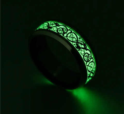 Men's Fashion Luminous Celtic Dragon Ring