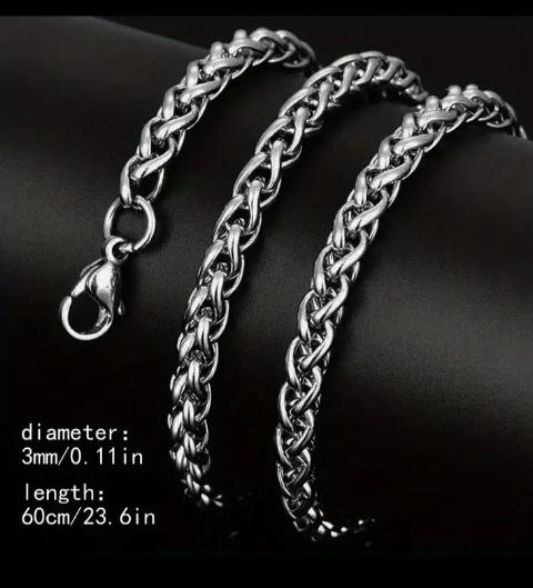Men's Stainless Steel Vintage Necklace