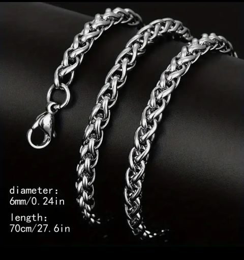 Men's Stainless Steel Vintage Necklace