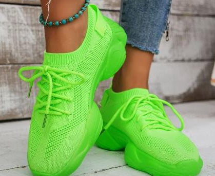 Women's Sneakers Casual Safety Green