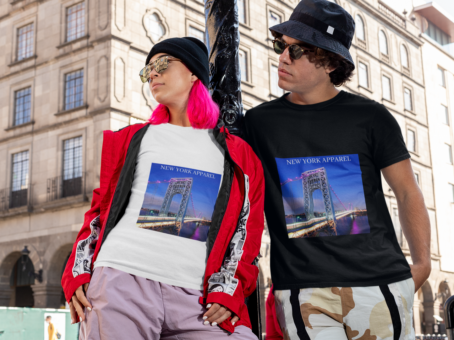 New York Apparel and George Washington Bridge